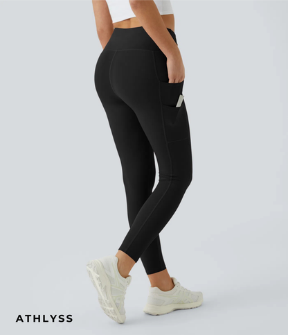 Legging med høj talje lomme