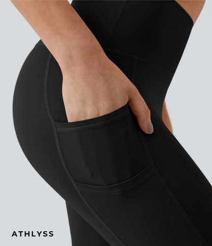 Legging med høj talje lomme